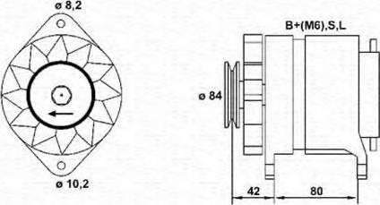 Magneti Marelli 943311380010 - Laturi inparts.fi