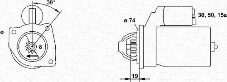 Magneti Marelli 943241012010 - Käynnistinmoottori inparts.fi