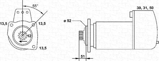 Magneti Marelli 943241148010 - Käynnistinmoottori inparts.fi