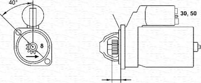 Magneti Marelli 943241143010 - Käynnistinmoottori inparts.fi