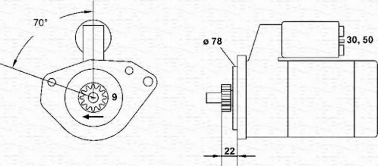 Magneti Marelli 943254002010 - Käynnistinmoottori inparts.fi