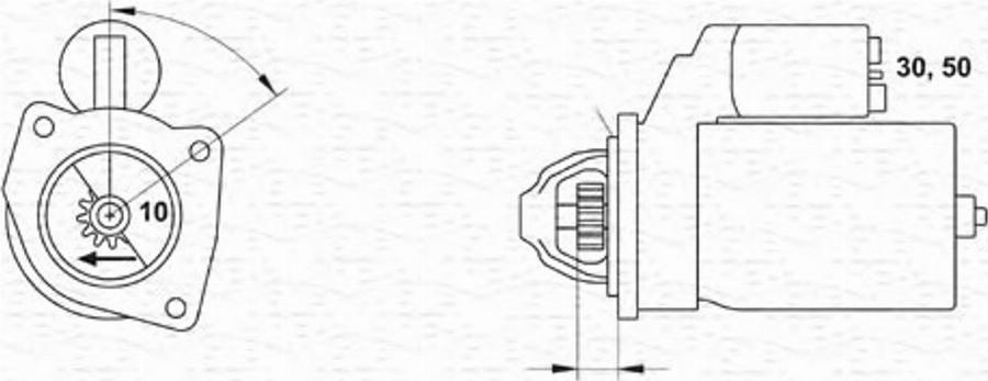 Magneti Marelli 943251462010 - Käynnistinmoottori inparts.fi