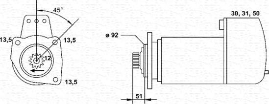 Magneti Marelli 943251569010 - Käynnistinmoottori inparts.fi