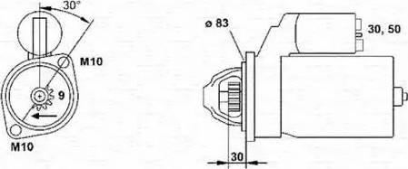 Magneti Marelli 943251694010 - Käynnistinmoottori inparts.fi