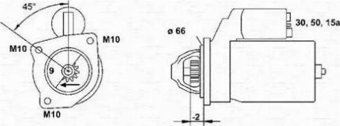 Magneti Marelli 943251109010 - Käynnistinmoottori inparts.fi