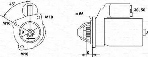 Magneti Marelli 943251107010 - Käynnistinmoottori inparts.fi