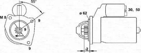 Magneti Marelli 943251136010 - Käynnistinmoottori inparts.fi