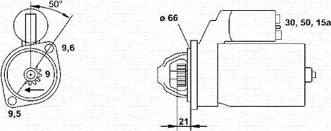 Magneti Marelli 943251895010 - Käynnistinmoottori inparts.fi