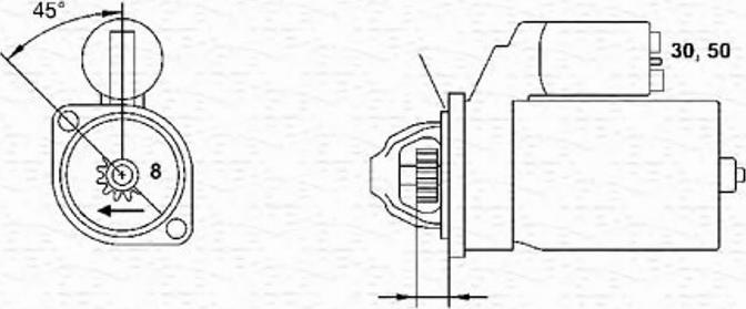 Magneti Marelli 943251896010 - Käynnistinmoottori inparts.fi