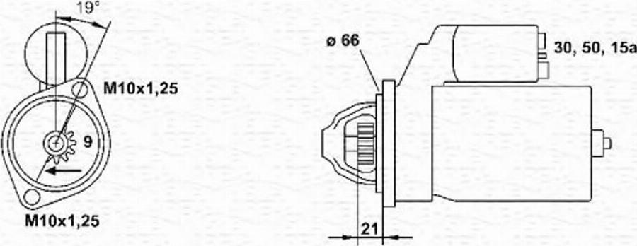 Magneti Marelli 943251887010 - Käynnistinmoottori inparts.fi