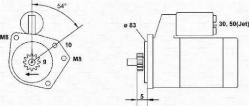 Magneti Marelli 943251340010 - Käynnistinmoottori inparts.fi