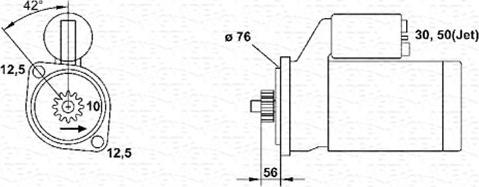 Magneti Marelli 943253108010 - Käynnistinmoottori inparts.fi