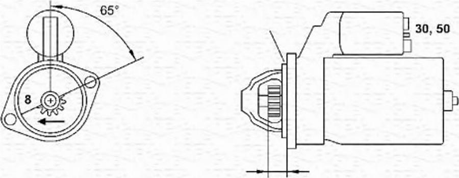 Magneti Marelli 943253214010 - Käynnistinmoottori inparts.fi