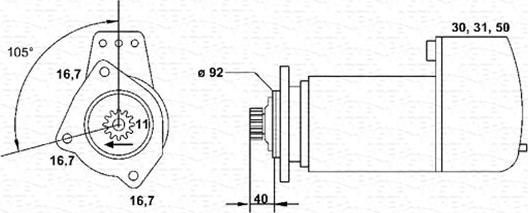 Magneti Marelli 943252243010 - Käynnistinmoottori inparts.fi