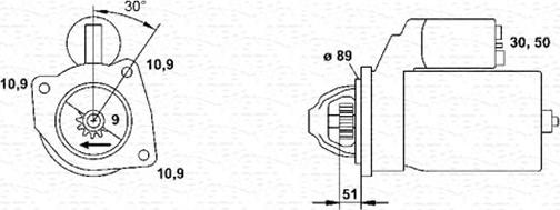 Magneti Marelli 943252201010 - Käynnistinmoottori inparts.fi