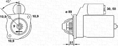 Magneti Marelli 943252207010 - Käynnistinmoottori inparts.fi