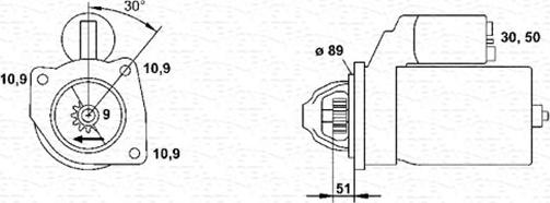 Magneti Marelli 943252235010 - Käynnistinmoottori inparts.fi