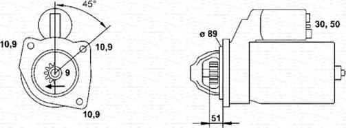 Magneti Marelli 943252232010 - Käynnistinmoottori inparts.fi