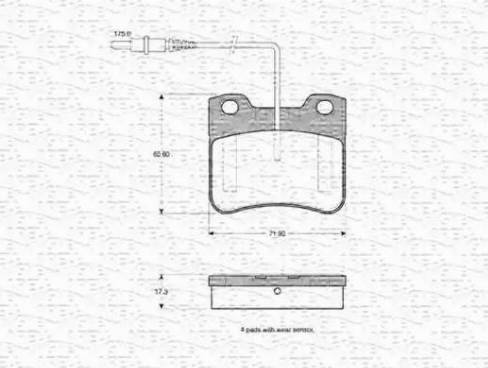 Magneti Marelli 430216170528 - Jarrupala, levyjarru inparts.fi