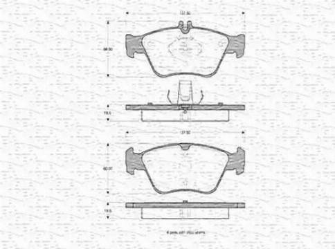 Magneti Marelli 430216170398 - Jarrupala, levyjarru inparts.fi