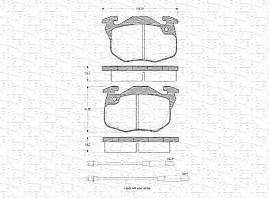 Magneti Marelli 430216170295 - Jarrupala, levyjarru inparts.fi