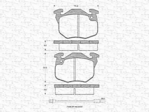 Magneti Marelli 430216170214 - Jarrupala, levyjarru inparts.fi