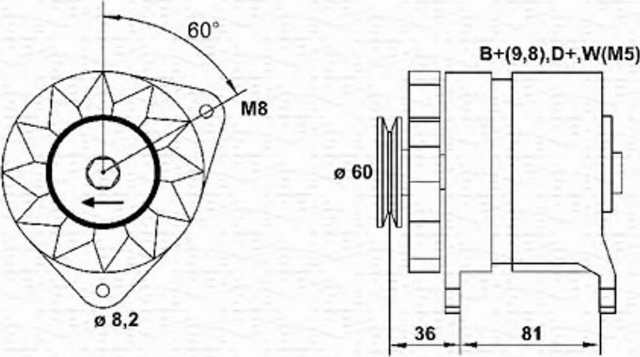 Magneti Marelli 054022581010 - Laturi inparts.fi