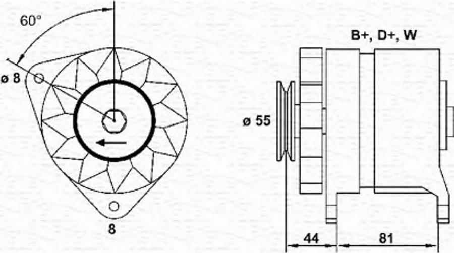 Magneti Marelli 054022656010 - Laturi inparts.fi