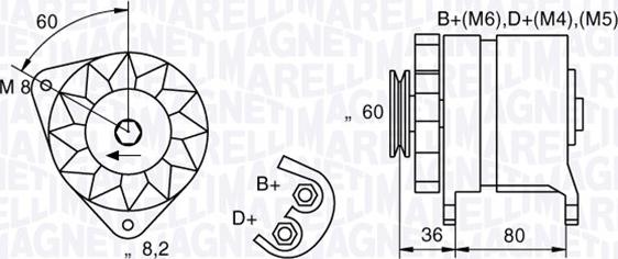 Magneti Marelli 054022604010 - Laturi inparts.fi