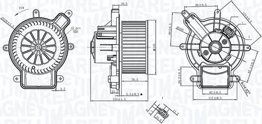 Magneti Marelli 069412398010 - Sisätilapuhallin inparts.fi