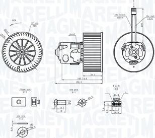 Magneti Marelli 069412365010 - Sisätilapuhallin inparts.fi