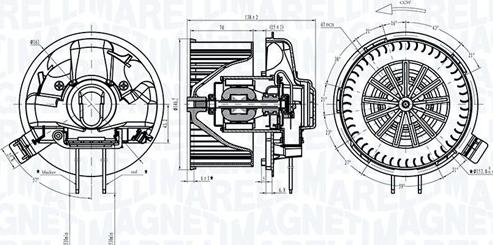 Magneti Marelli 069412305010 - Sisätilapuhallin inparts.fi