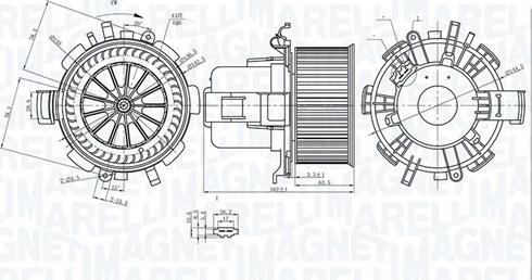 Magneti Marelli 069412315010 - Sisätilapuhallin inparts.fi