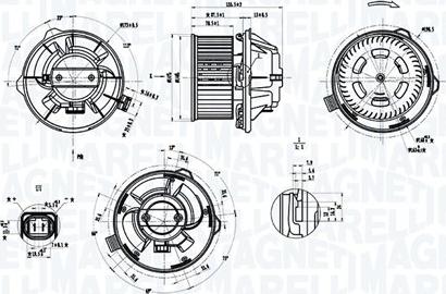 Magneti Marelli 069412389010 - Sisätilapuhallin inparts.fi