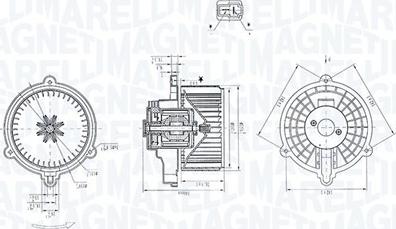 Magneti Marelli 069412384010 - Sisätilapuhallin inparts.fi