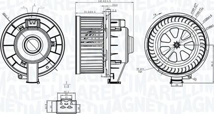 Magneti Marelli 069412253010 - Sisätilapuhallin inparts.fi