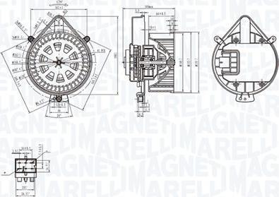 Magneti Marelli 069412281010 - Sisätilapuhallin inparts.fi