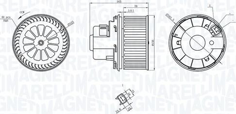 Magneti Marelli 069412235010 - Sisätilapuhallin inparts.fi