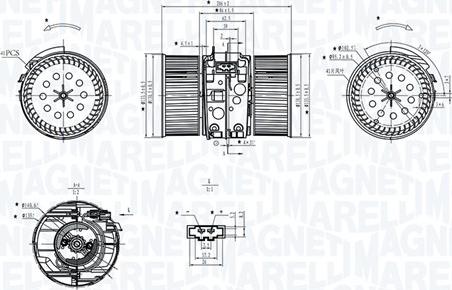 Magneti Marelli 069412748010 - Sisätilapuhallin inparts.fi