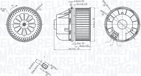 Magneti Marelli 069412729010 - Sisätilapuhallin inparts.fi