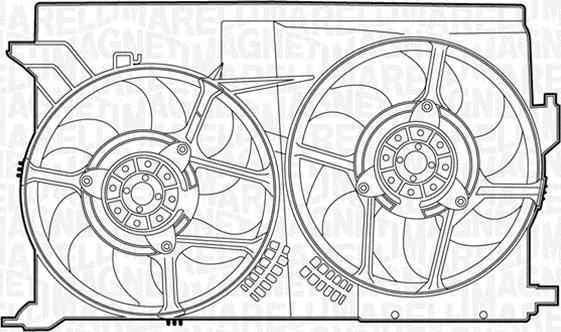 Magneti Marelli 069422432010 - Tuuletin, moottorin jäähdytys inparts.fi