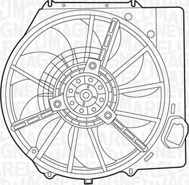 Magneti Marelli 069422437010 - Tuuletin, moottorin jäähdytys inparts.fi