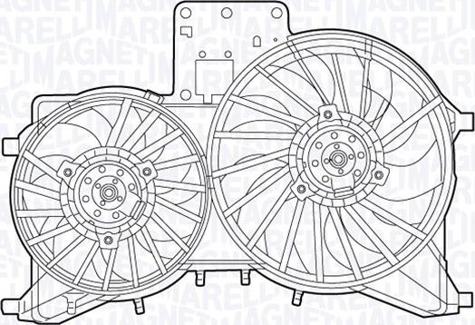 Magneti Marelli 069422541010 - Tuuletin, moottorin jäähdytys inparts.fi