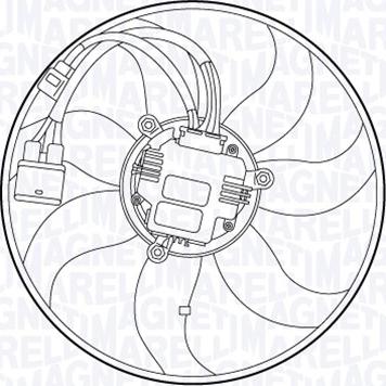 Magneti Marelli 069422555010 - Tuuletin, moottorin jäähdytys inparts.fi