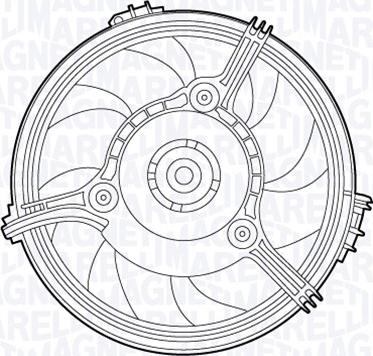 Magneti Marelli 069422551010 - Tuuletin, moottorin jäähdytys inparts.fi