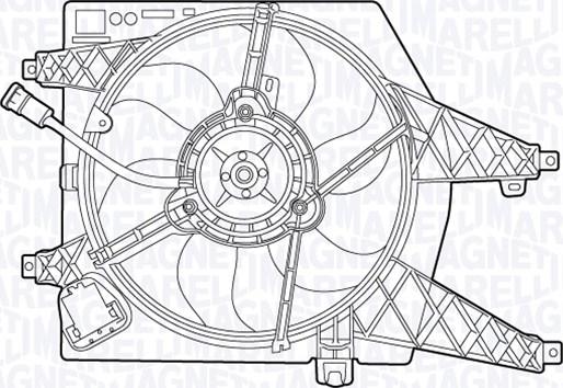 Magneti Marelli 069422561010 - Tuuletin, moottorin jäähdytys inparts.fi