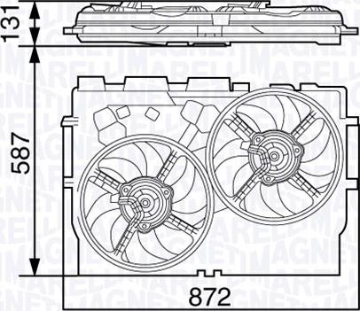 Magneti Marelli 069422582010 - Tuuletin, moottorin jäähdytys inparts.fi