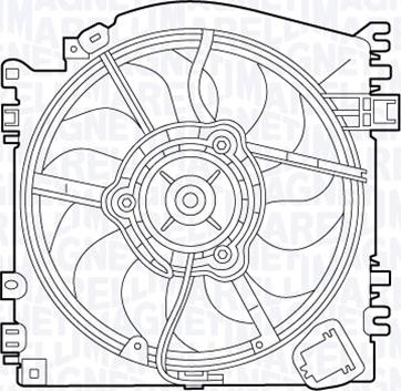 Magneti Marelli 069422537010 - Tuuletin, moottorin jäähdytys inparts.fi