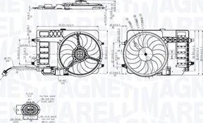 Magneti Marelli 069422859010 - Tuuletin, moottorin jäähdytys inparts.fi