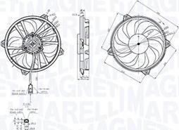 Magneti Marelli 069422855010 - Tuuletin, moottorin jäähdytys inparts.fi